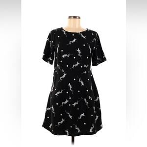 H's Scuba print a line dress, size med